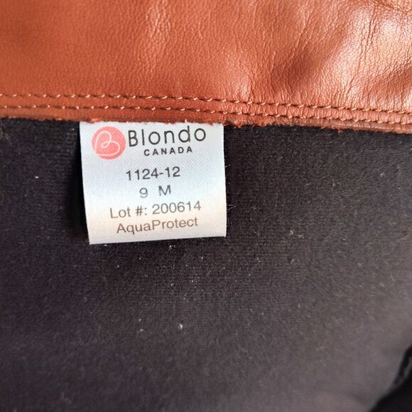 Blondo Size 9 M Leather Knee High Tall Riding Boots Brown Canada Waterproof Warm - Picture 15 of 15